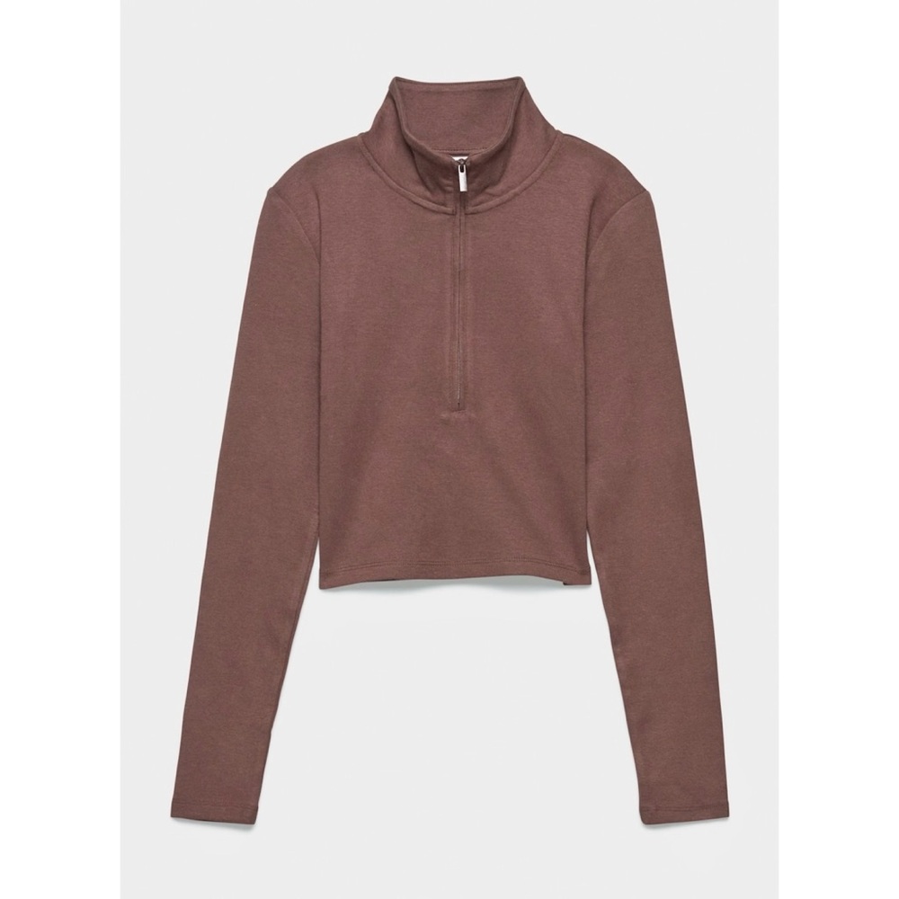 Aritzia Sunday Best BestHug Monarch 1/2 Zip Longsleeve Tee